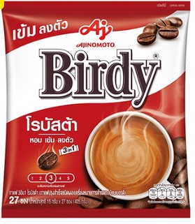 Birdy Instant coffe 3in1 with Robusta  flavor (27bags x 15 g)