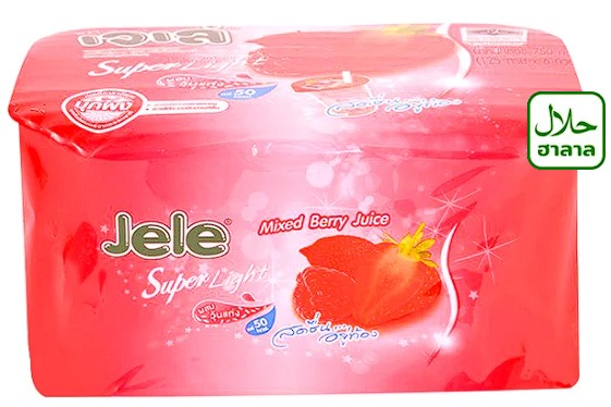 Jele Jelly drink with Strawberry flavor 6x125g