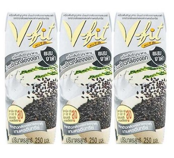Vifit Brown rice milk with black sesame flavor 250 ml