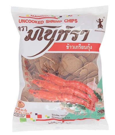 Manora Rice Chip Uncook with Shrimp flavor 500g