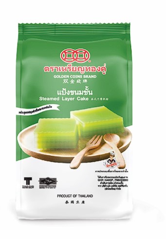 Golden Coin Steam Layer Thai Cake flour (Ka nom Chan) 250g