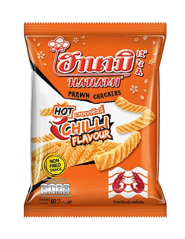 Hanami Cracker with Hot Chili flavor 52g