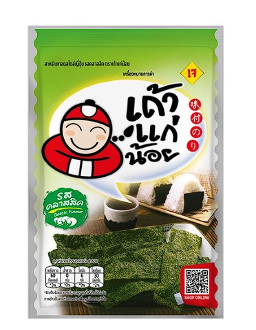 Tao Kae Noi Fried Seaweed Classic flavor 8g