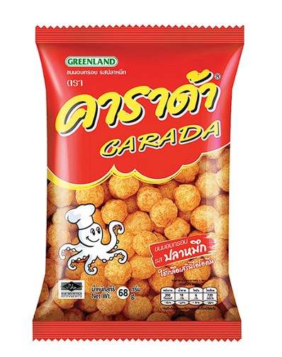 Carada Snack with Cuttle Fish flavor 62g