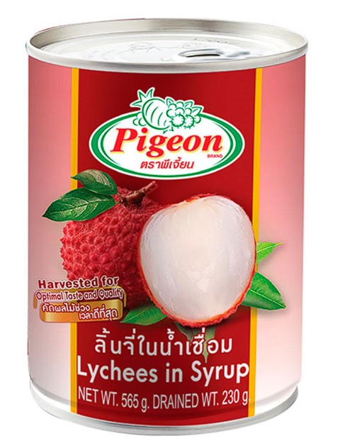 Pigeon Lychee in Syrup 565g